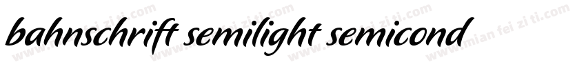 bahnschrift semilight semicondens字体转换